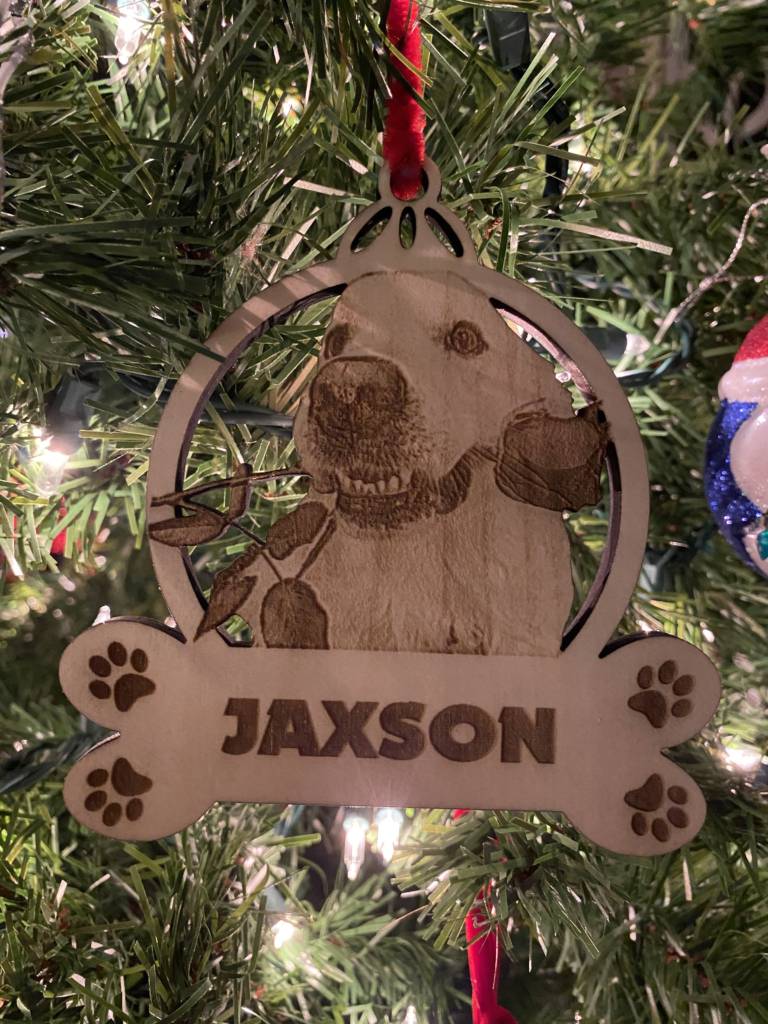 Dog Christmas Ornament - Turner Laser Engraving